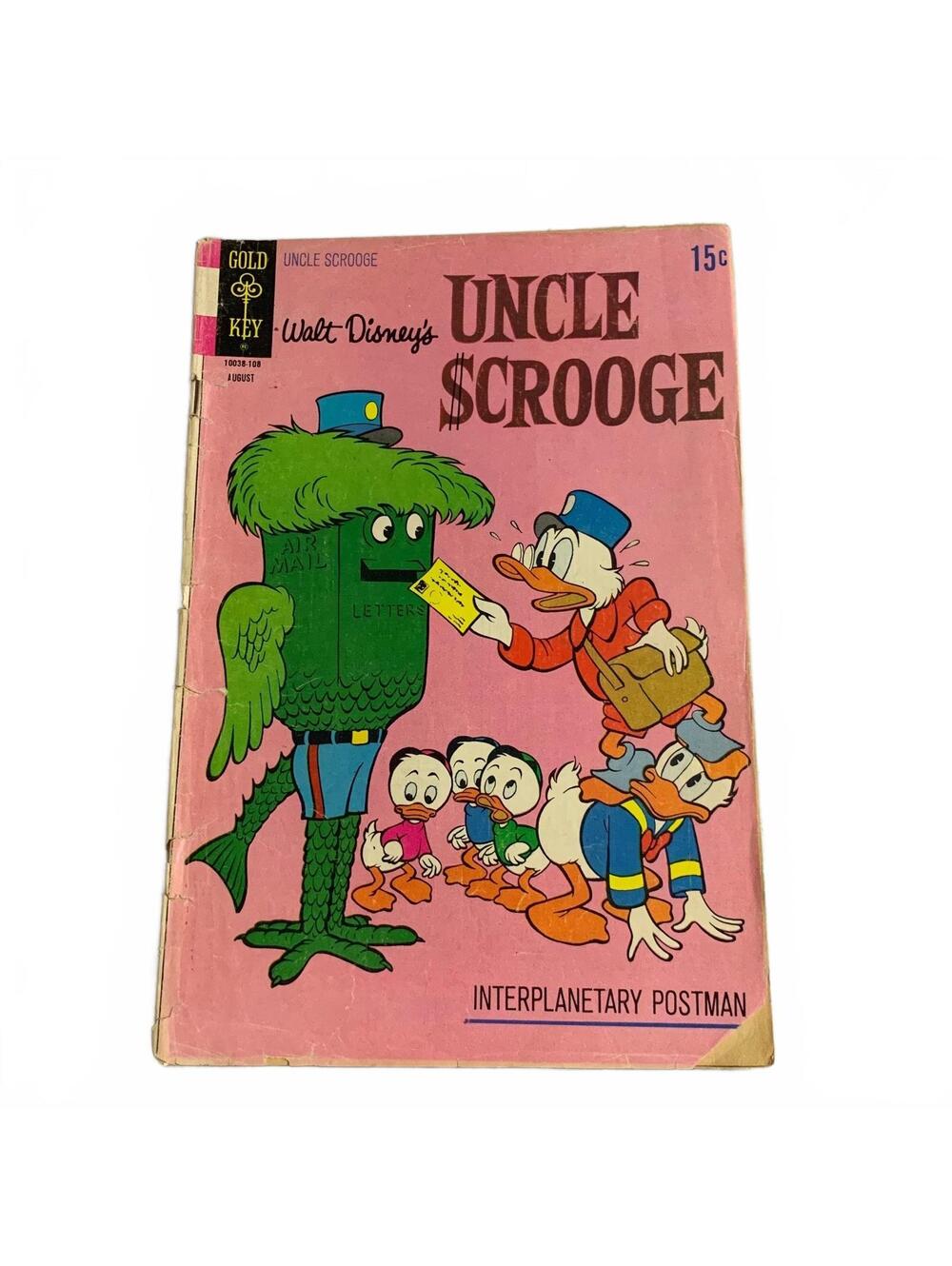 Uncle Scrooge #94 Interplanetary Postman Gold Key Disney Comic 15c
